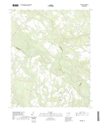 United States Geological Survey Norfleet, NC (2021, 24000-Scale) digital map