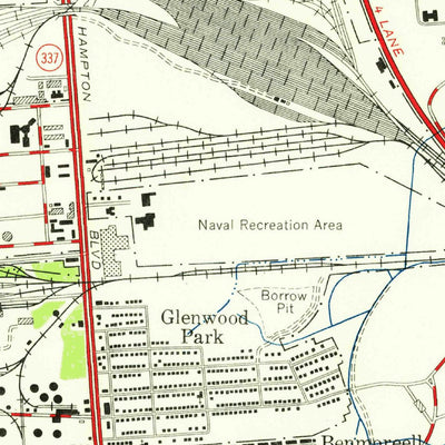 United States Geological Survey Norfolk North, VA (1955, 24000-Scale) digital map