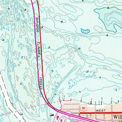 United States Geological Survey Norfolk North, VA (1965, 24000-Scale) digital map