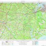 United States Geological Survey Norfolk, VA-NC (1953, 250000-Scale) digital map