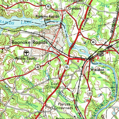 United States Geological Survey Norfolk, VA-NC (1953, 250000-Scale) digital map