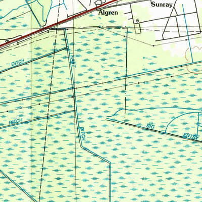 United States Geological Survey Norfolk, VA-NC (1985, 100000-Scale) digital map