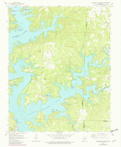 United States Geological Survey Norfork Dam North, AR (1965, 24000-Scale) digital map