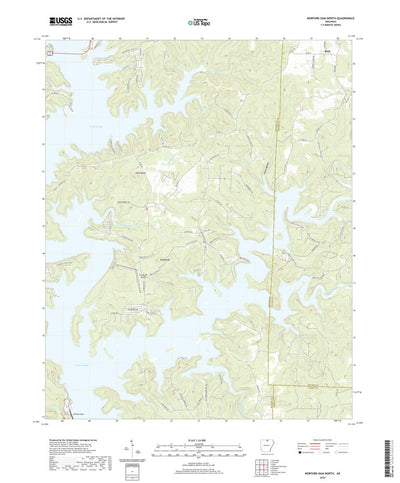 United States Geological Survey Norfork Dam North, AR (2020, 24000-Scale) digital map