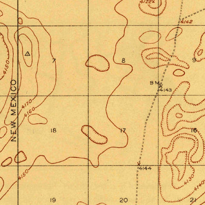 United States Geological Survey Noria, NM (1918, 62500-Scale) digital map