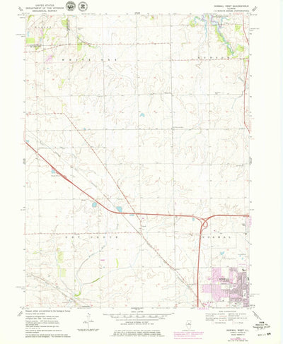 United States Geological Survey Normal West, IL (1970, 24000-Scale) digital map