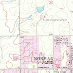 United States Geological Survey Normal West, IL (1970, 24000-Scale) digital map