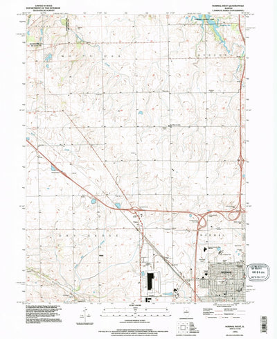 United States Geological Survey Normal West, IL (1995, 24000-Scale) digital map