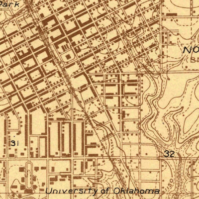 United States Geological Survey Norman, OK (1925, 24000-Scale) digital map