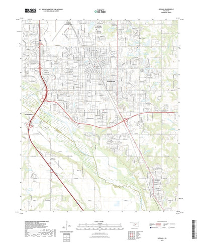 United States Geological Survey Norman, OK (2022, 24000-Scale) digital map