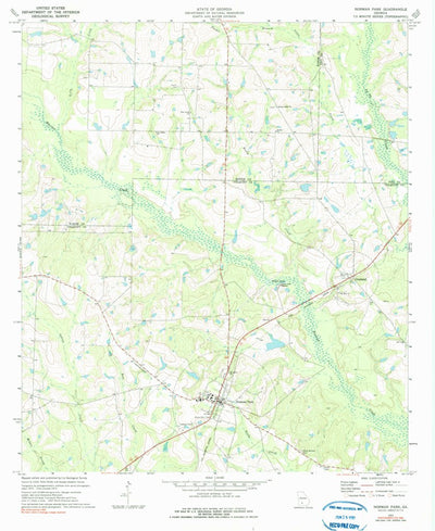 United States Geological Survey Norman Park, GA (1973, 24000-Scale) digital map