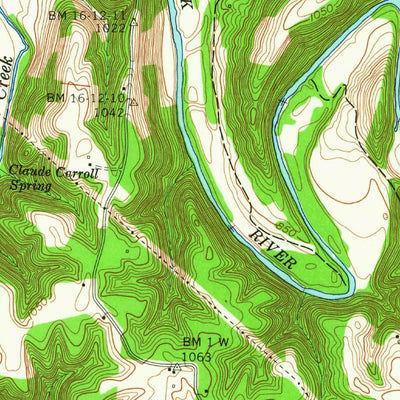 United States Geological Survey Normandy Lake, TN (1962, 24000-Scale) digital map