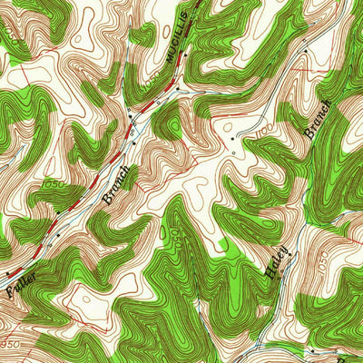 United States Geological Survey Normandy Lake, TN (1962, 24000-Scale) digital map