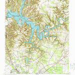 United States Geological Survey Normandy Lake, TN (1976, 24000-Scale) digital map