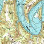 United States Geological Survey Normandy Lake, TN (1976, 24000-Scale) digital map