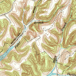 United States Geological Survey Normandy Lake, TN (1976, 24000-Scale) digital map