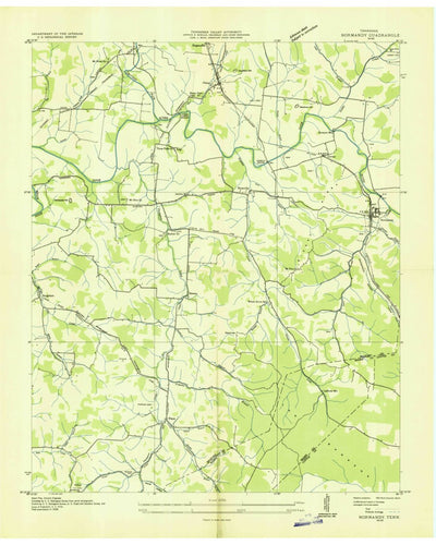 United States Geological Survey Normandy, TN (1936, 24000-Scale) digital map
