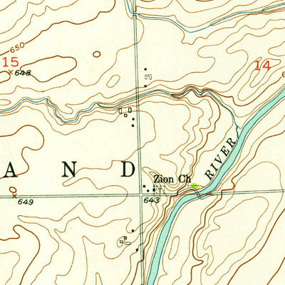 United States Geological Survey Normantown, IL (1953, 24000-Scale) digital map