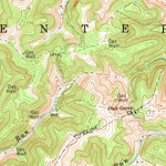 United States Geological Survey Normantown, WV (1966, 24000-Scale) digital map