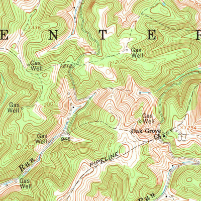 United States Geological Survey Normantown, WV (1966, 24000-Scale) digital map