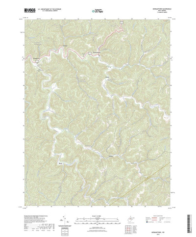 United States Geological Survey Normantown, WV (2023, 24000-Scale) digital map
