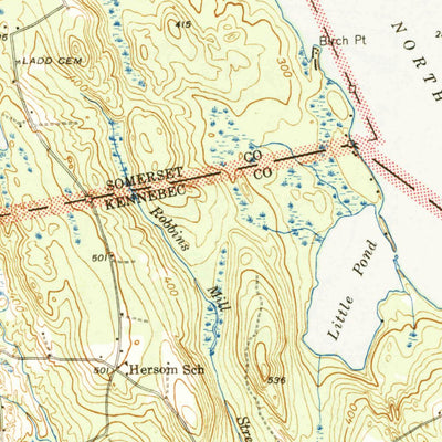 United States Geological Survey Norridgewock, ME (1943, 62500-Scale) digital map