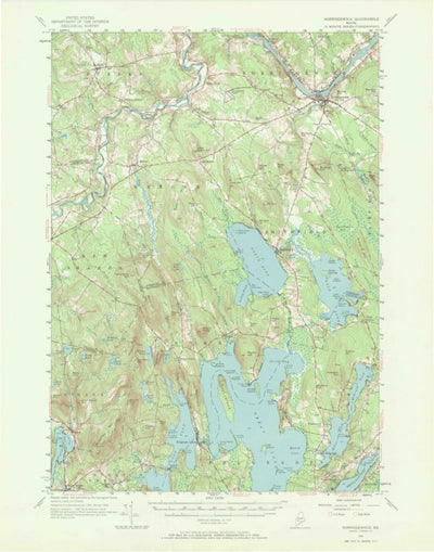 United States Geological Survey Norridgewock, ME (1956, 62500-Scale) digital map
