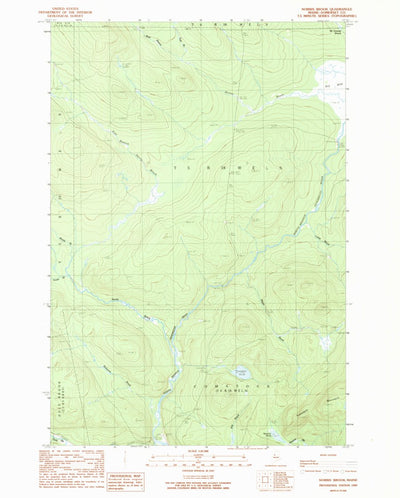 United States Geological Survey Norris Brook, ME (1989, 24000-Scale) digital map