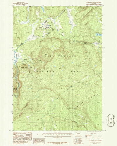 United States Geological Survey Norris Junction, WY (1986, 24000-Scale) digital map