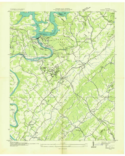 United States Geological Survey Norris, TN (1936, 24000-Scale) digital map