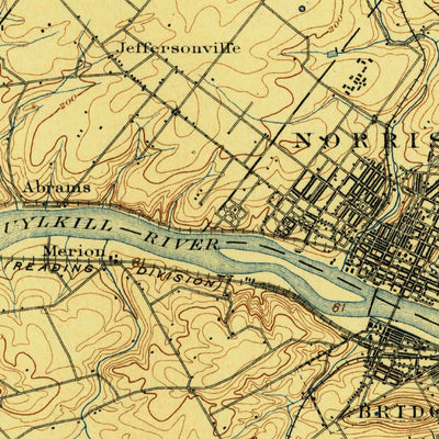 United States Geological Survey Norristown, PA (1896, 62500-Scale) digital map