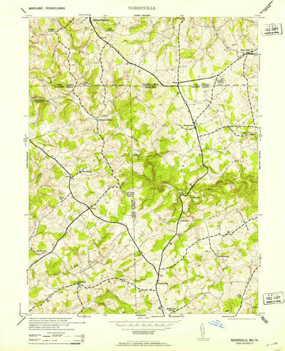 United States Geological Survey Norrisville, MD-PA (1953, 24000-Scale) digital map