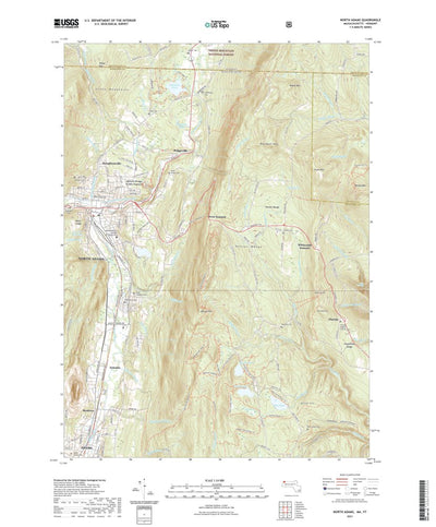 United States Geological Survey North Adams, MA (2021, 24000-Scale) digital map