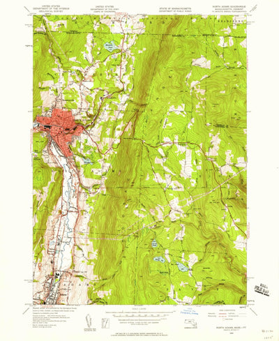 United States Geological Survey North Adams, MA-VT (1944, 24000-Scale) digital map