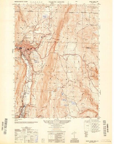United States Geological Survey North Adams, MA-VT (1950, 25000-Scale) digital map