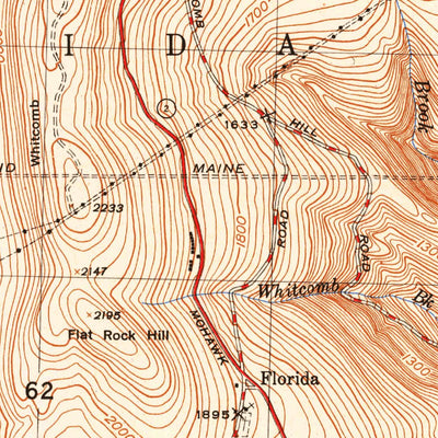 United States Geological Survey North Adams, MA-VT (1950, 25000-Scale) digital map