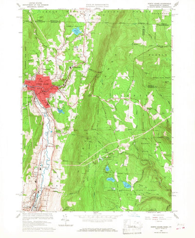 United States Geological Survey North Adams, MA-VT (1960, 24000-Scale) digital map