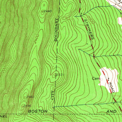 United States Geological Survey North Adams, MA-VT (1960, 24000-Scale) digital map