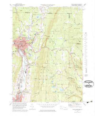 United States Geological Survey North Adams, MA-VT (1973, 24000-Scale) digital map