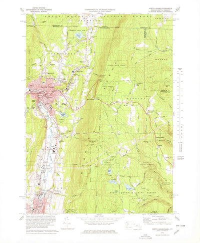 United States Geological Survey North Adams, MA-VT (1973, 25000-Scale) digital map