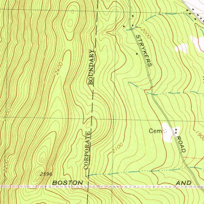 United States Geological Survey North Adams, MA-VT (1973, 25000-Scale) digital map