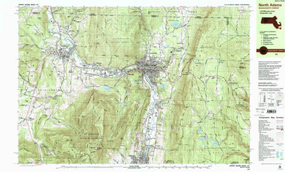 United States Geological Survey North Adams, MA-VT (1988, 25000-Scale) digital map