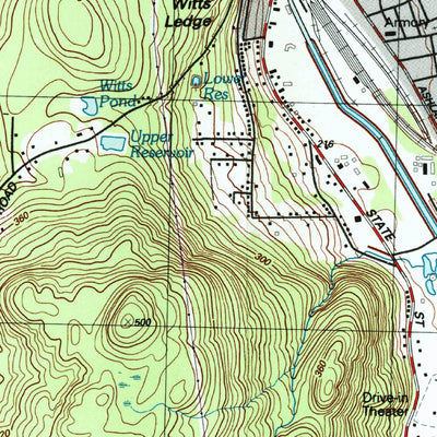 United States Geological Survey North Adams, MA-VT (1988, 25000-Scale) digital map