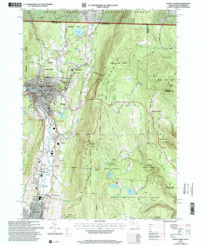 United States Geological Survey North Adams, MA-VT (1997, 24000-Scale) digital map