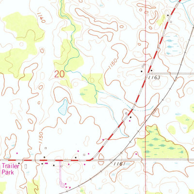 United States Geological Survey North Adams, MI (1959, 24000-Scale) digital map