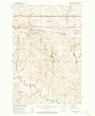 United States Geological Survey North Almont, ND (1960, 24000-Scale) digital map