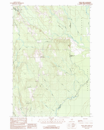 United States Geological Survey North Amity, ME (1989, 24000-Scale) digital map