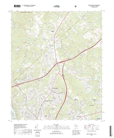 United States Geological Survey North Augusta, SC (2020, 24000-Scale) digital map