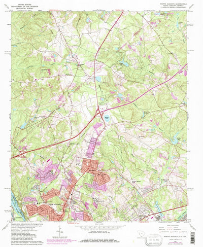 United States Geological Survey North Augusta, SC-GA (1964, 24000-Scale) digital map