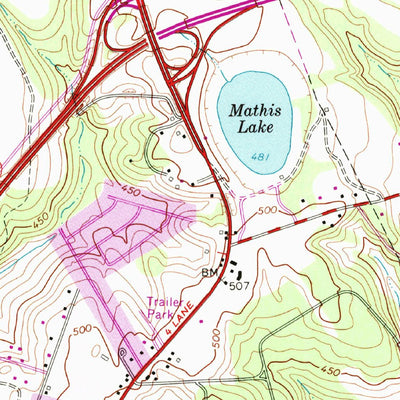 United States Geological Survey North Augusta, SC-GA (1964, 24000-Scale) digital map